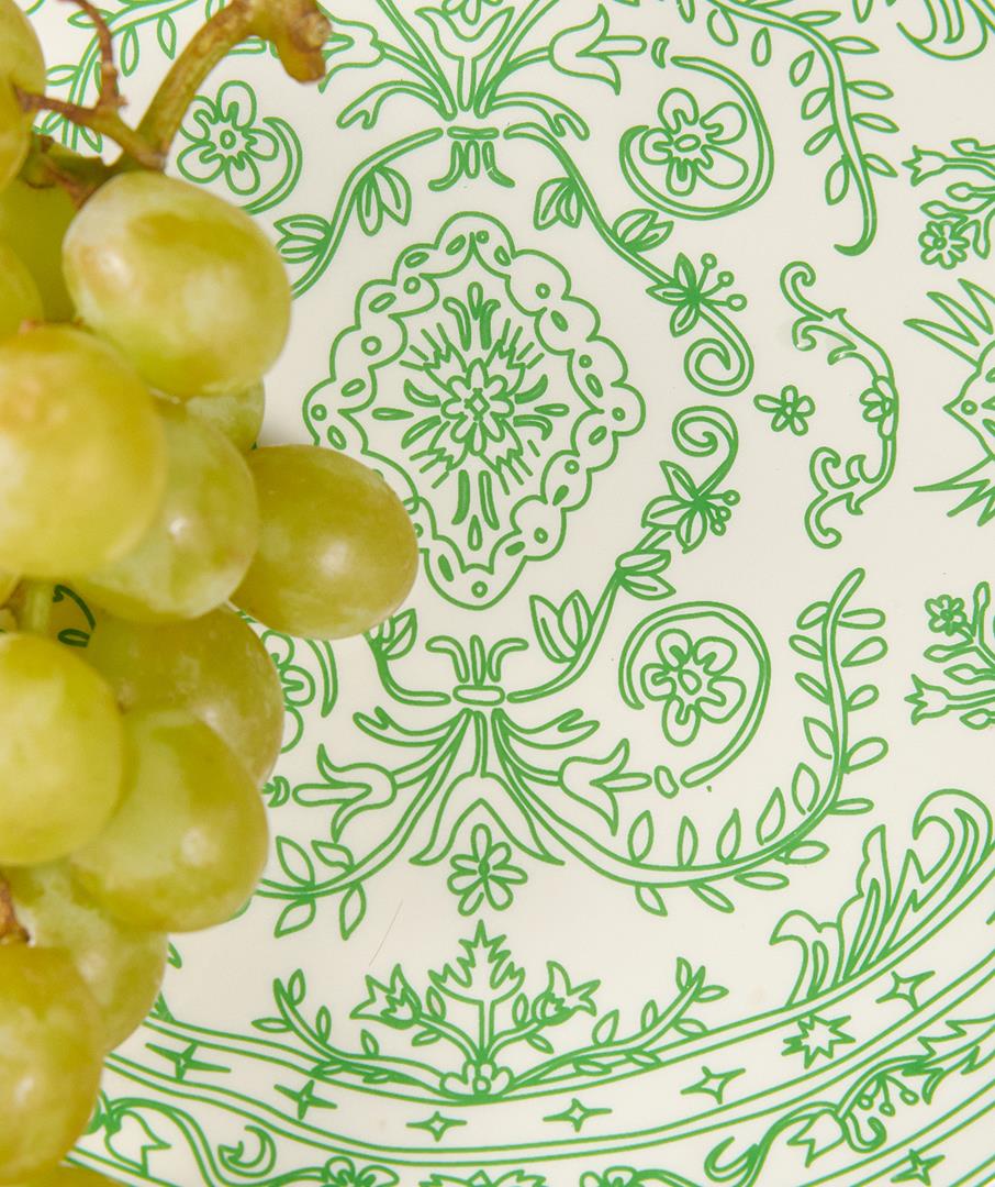 Doodle Persian Plate Yellow