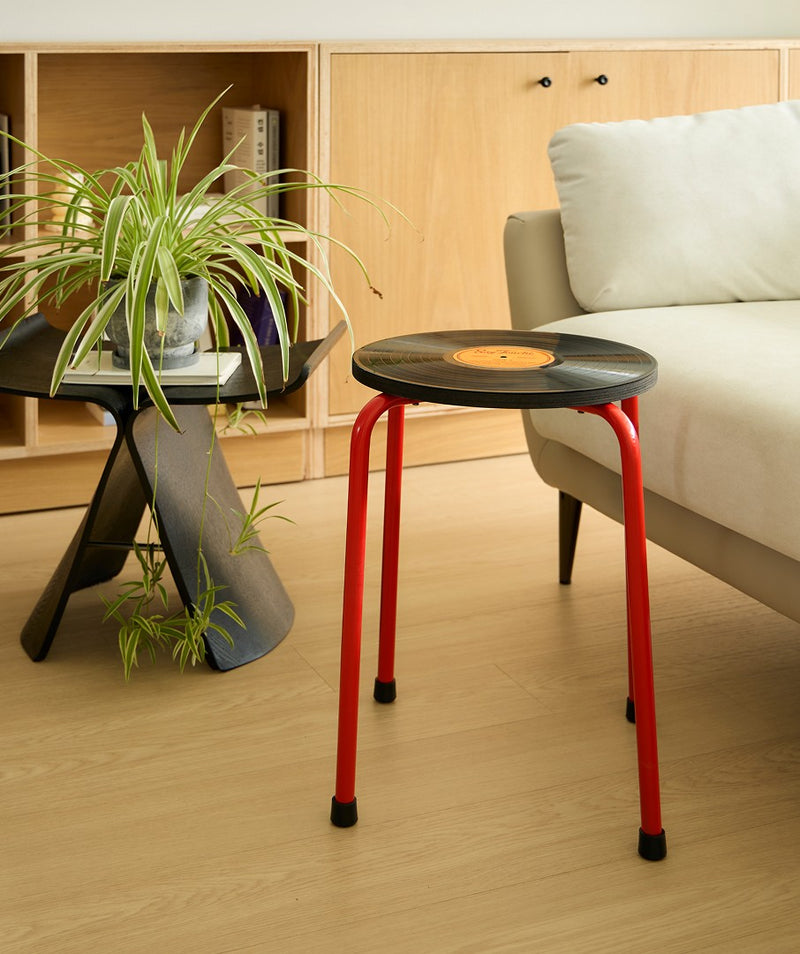 Vinyl Stool Red