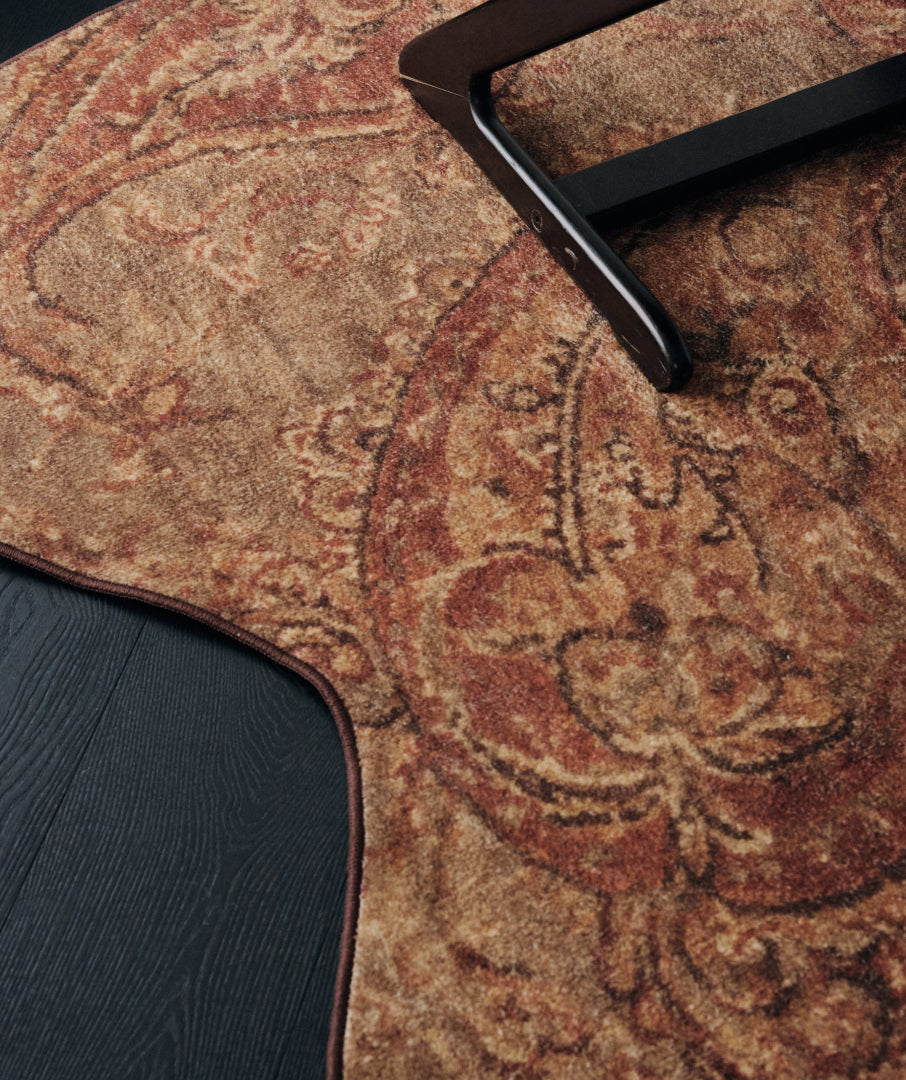 Liquified Paisley Rug Brown 3sizes