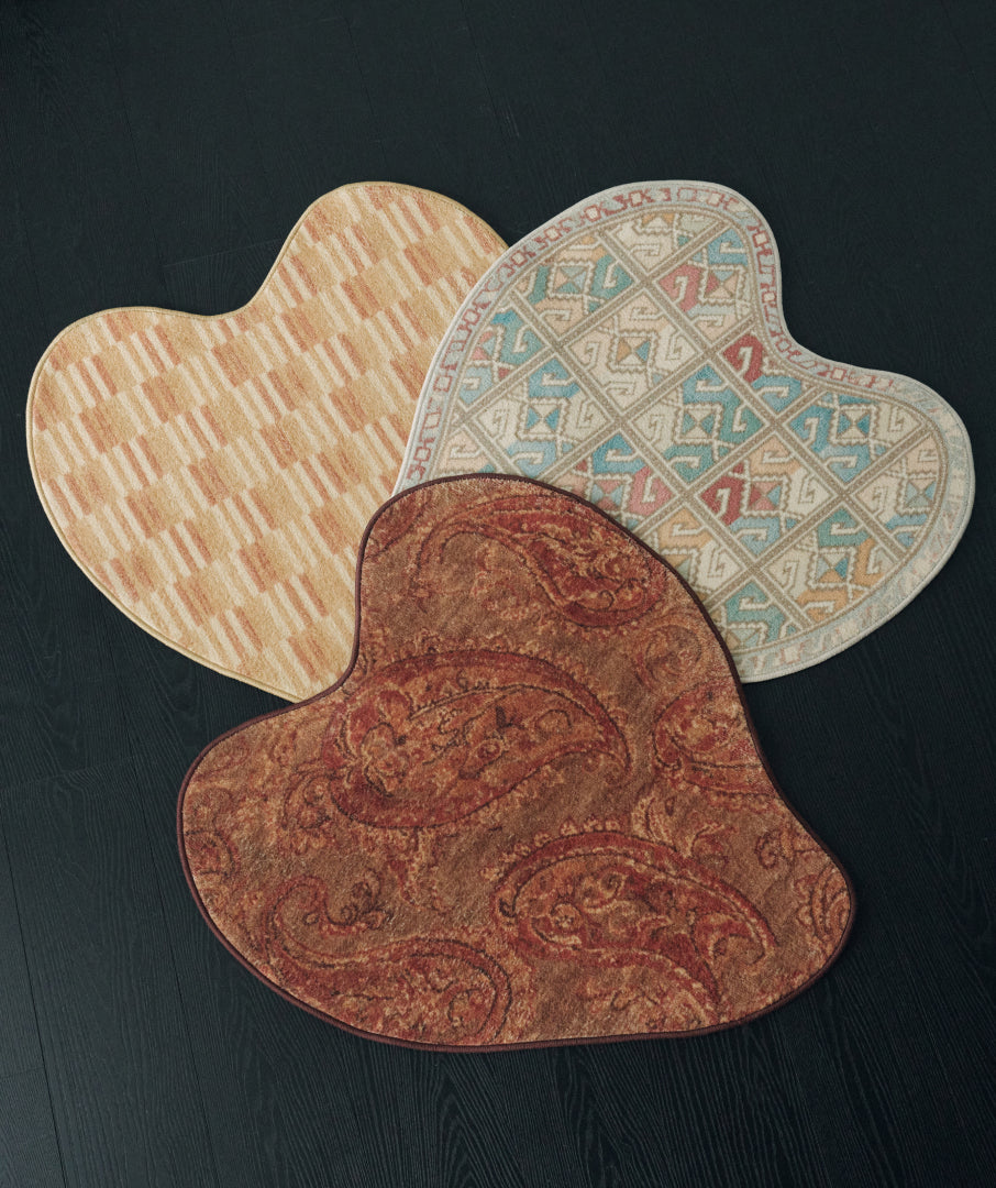 Liquified Ethnic Rug Ivory 3sizes