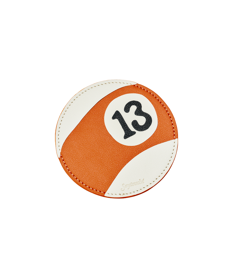 Leather Billiard Coaster Set of 5