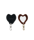 Leather Liquified Mirror Keyring 2colors