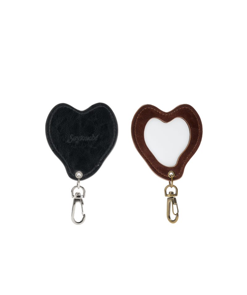 Leather Liquified Mirror Keyring 2colors