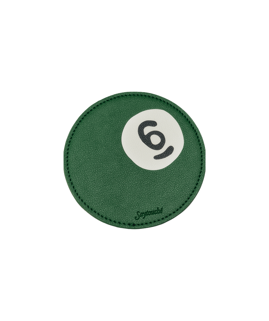 Leather Billiard Coaster Set of 5