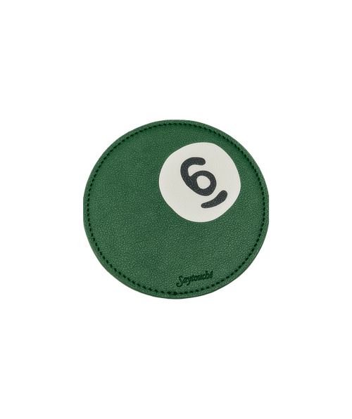 Leather Billiard Coaster Set of 5
