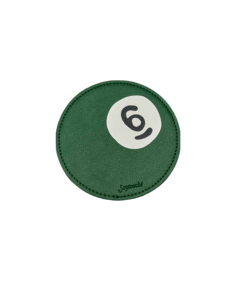 Leather Billiard Coaster Set of 5