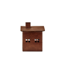 Leather House Tissue Case Brown