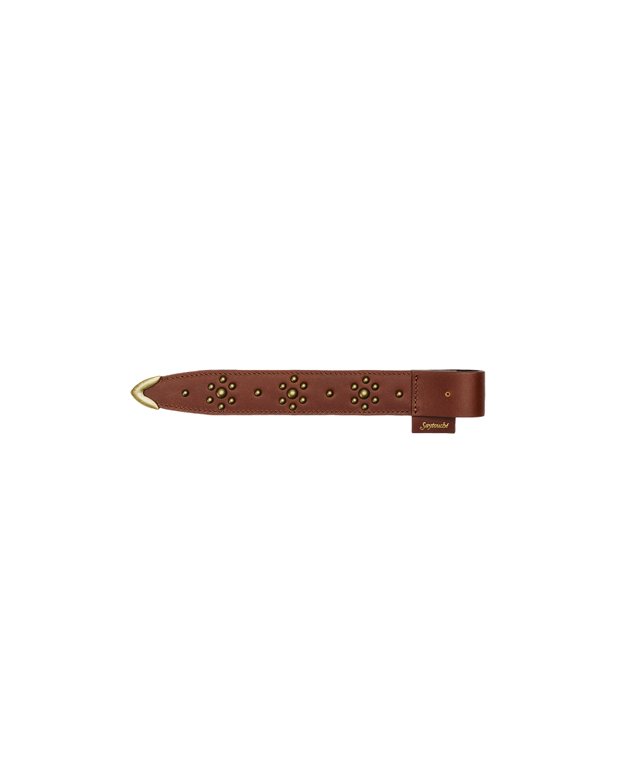 Leather Belt Incense Holder Brown