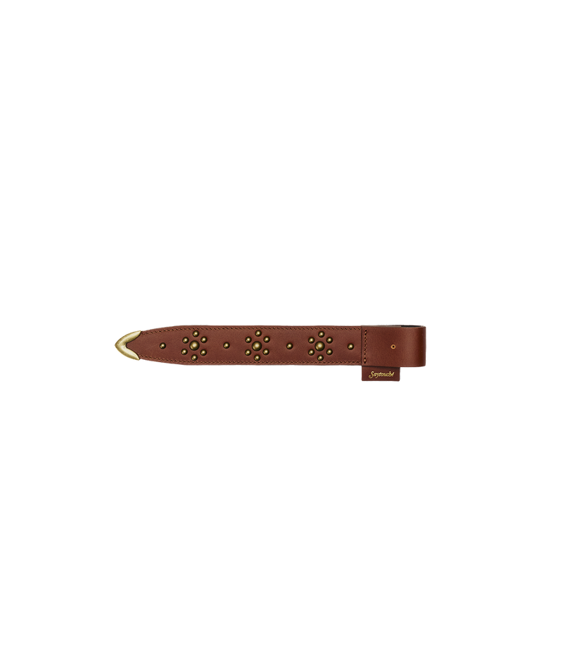 Leather Belt Incense Holder Brown