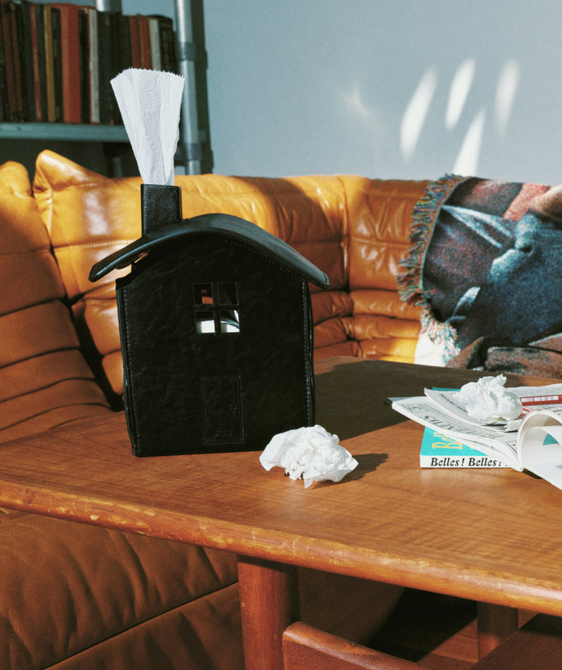 Leather House Tissue Case Black