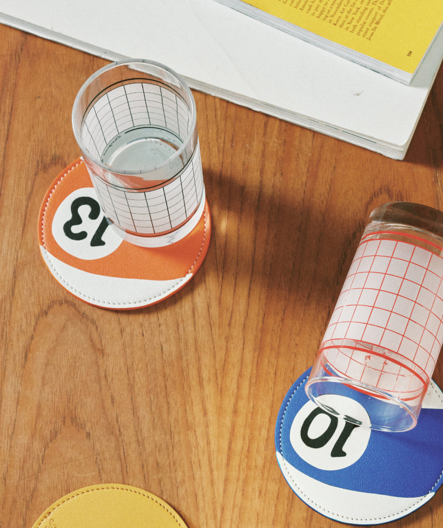 Leather Billiard Coaster 5colors