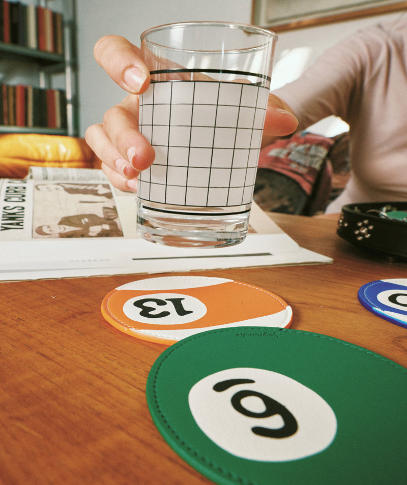 Leather Billiard Coaster 5colors