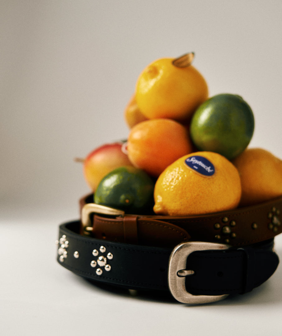 Leather Belt Tray Brown