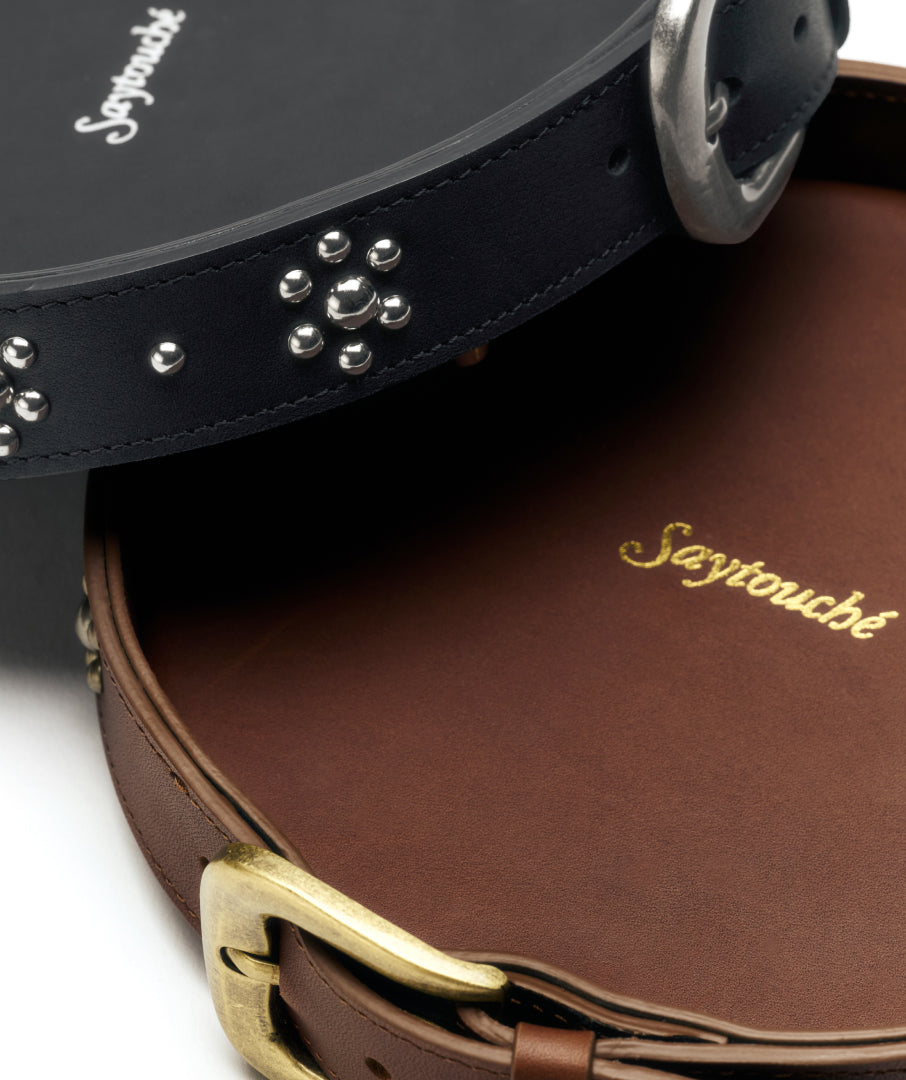Leather Belt Tray Brown