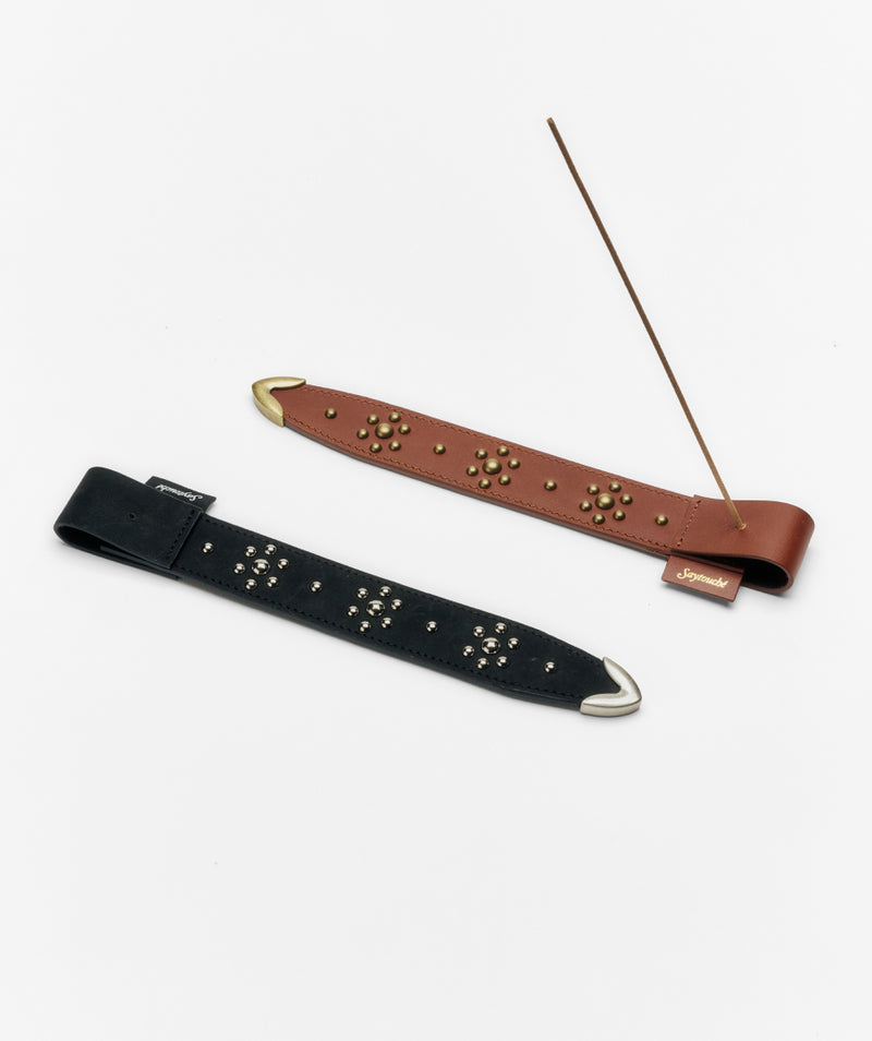 Leather Belt Incense Holder Black