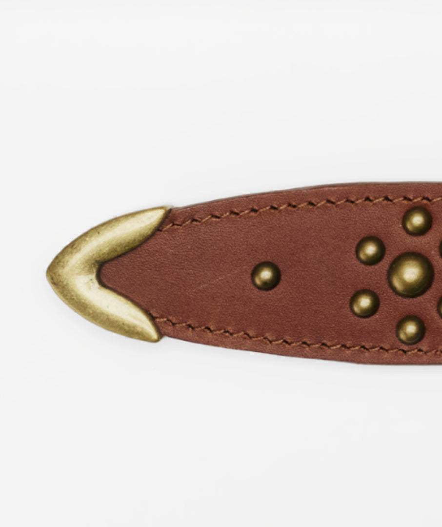 Leather Belt Incense Holder Brown