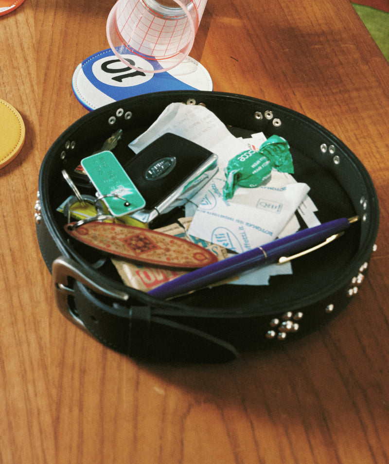 Leather Belt Tray Black