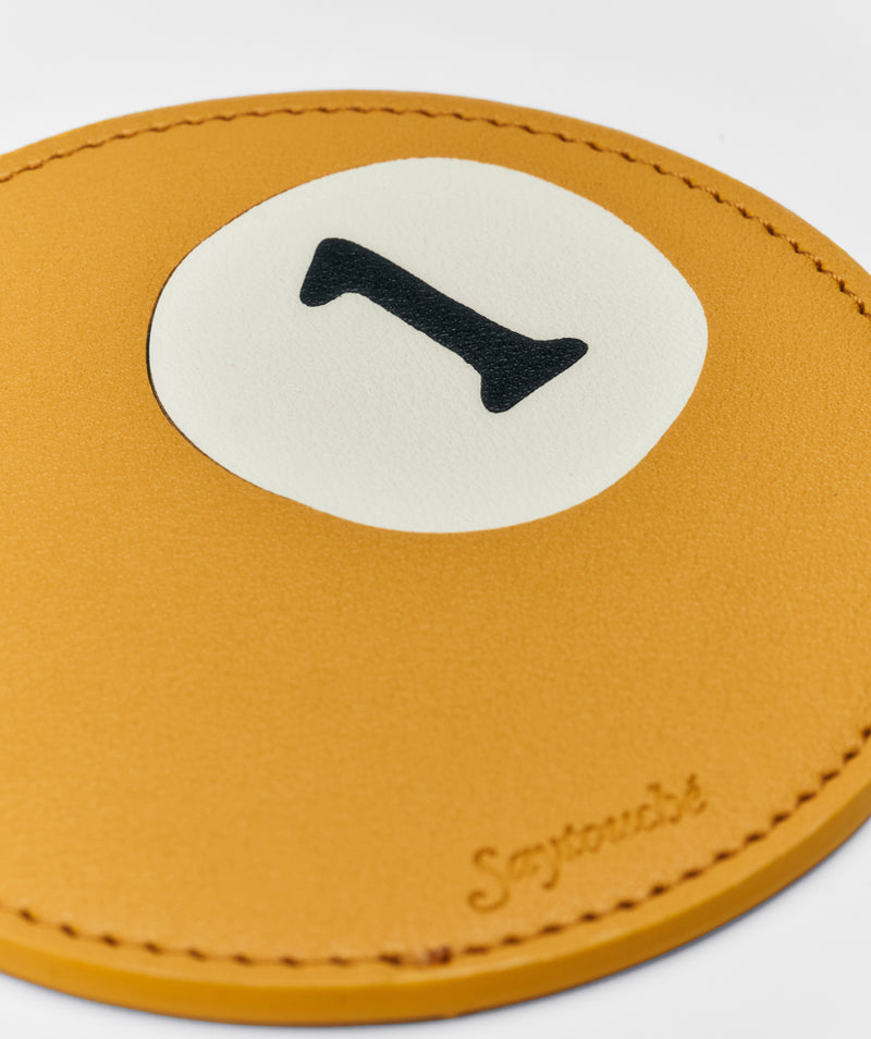 Leather Billiard Coaster 5colors