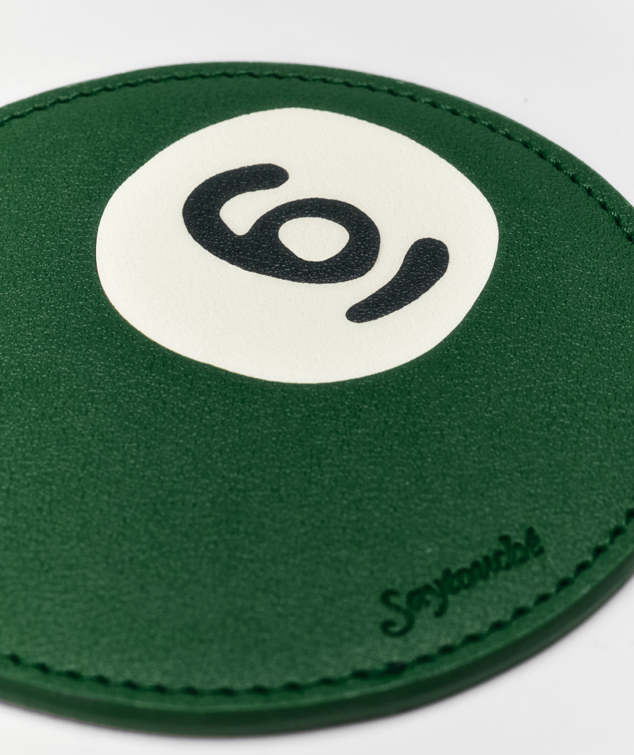 Leather Billiard Coaster 5colors