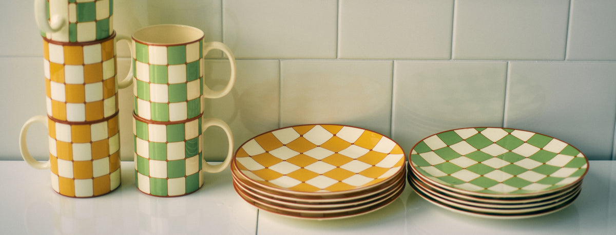 Checkerboard|Plate&Mug